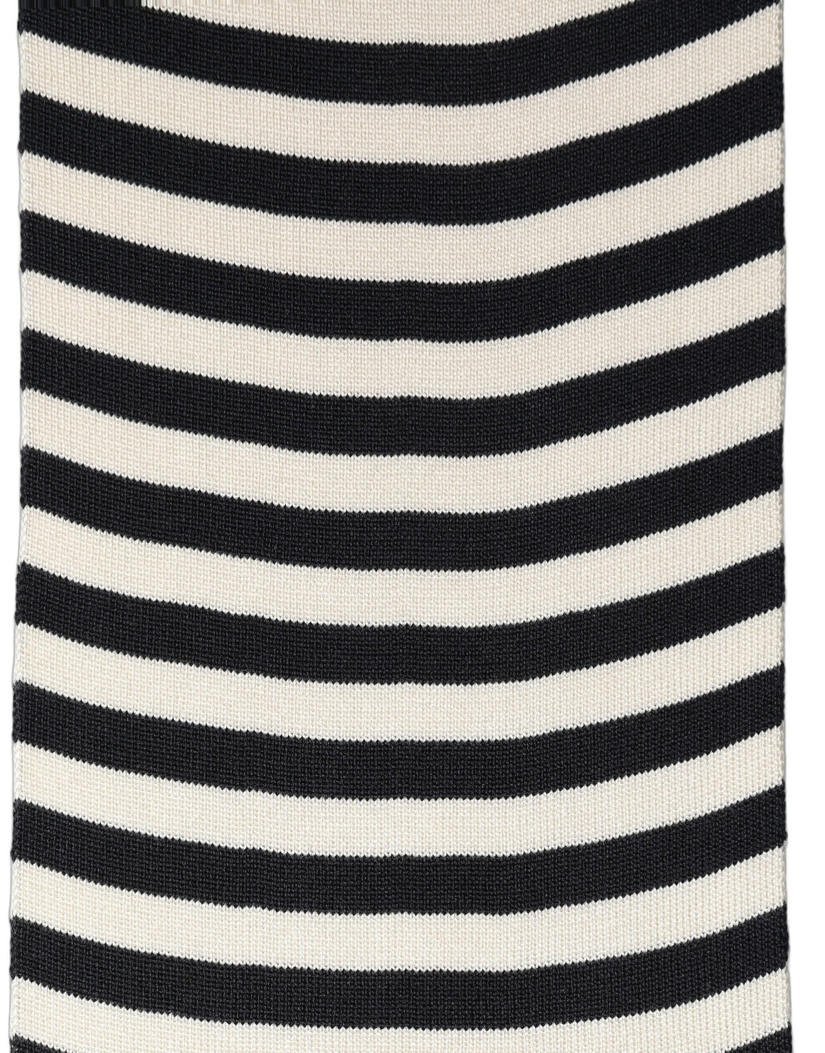 Dolce & Gabbana Black White Stripes Silk Knitted Shawl Scarf