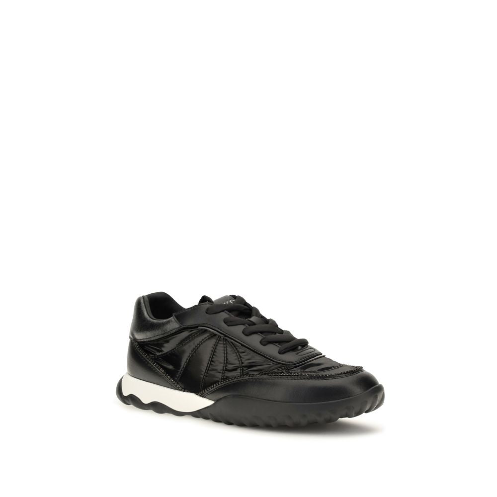PINKO Black Fabric Low Top Sneakers