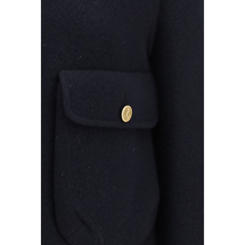 Thom Browne Blue Wool Oves Aries Full-Length Jacket