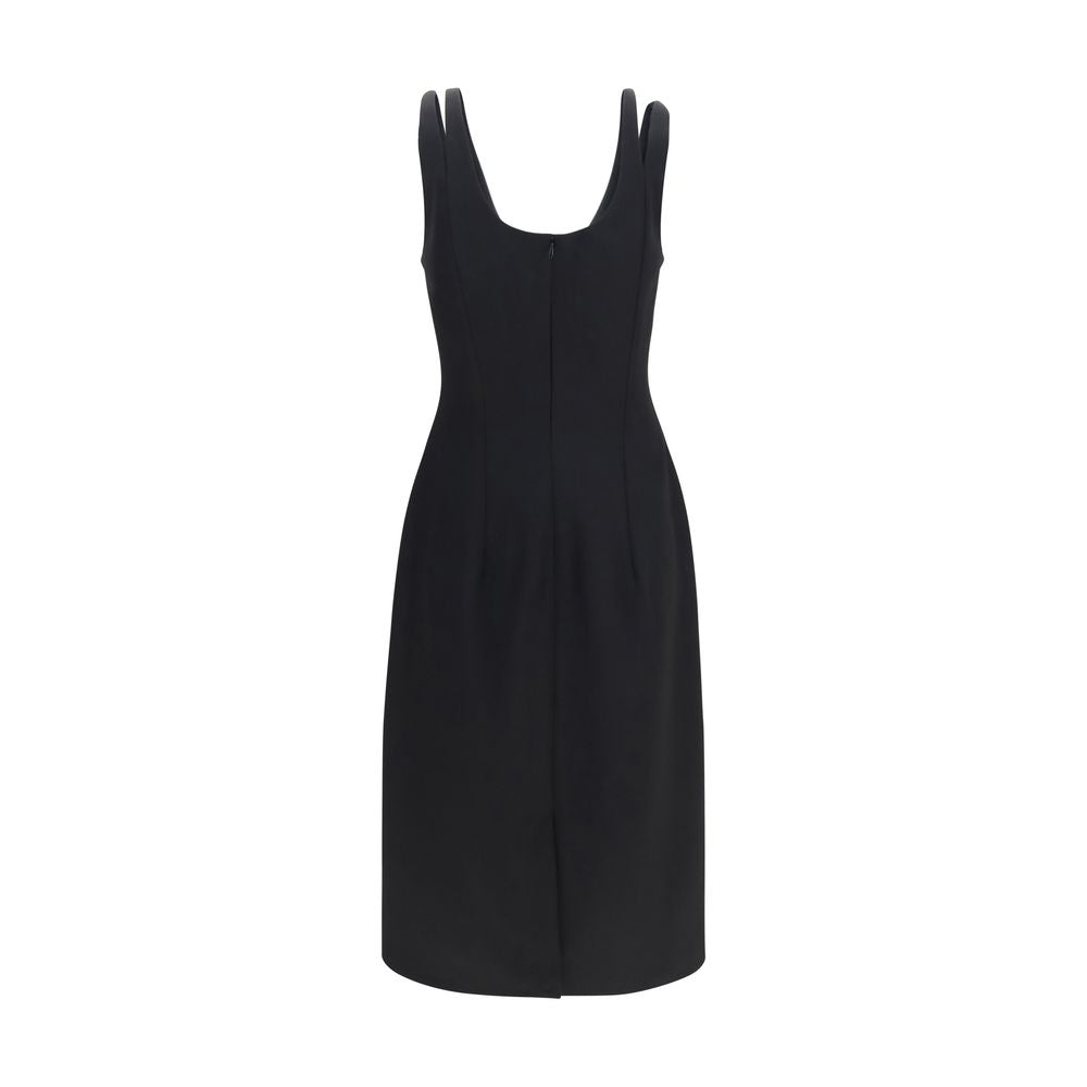 Versace Black Wool Oves Aries Casual Dress