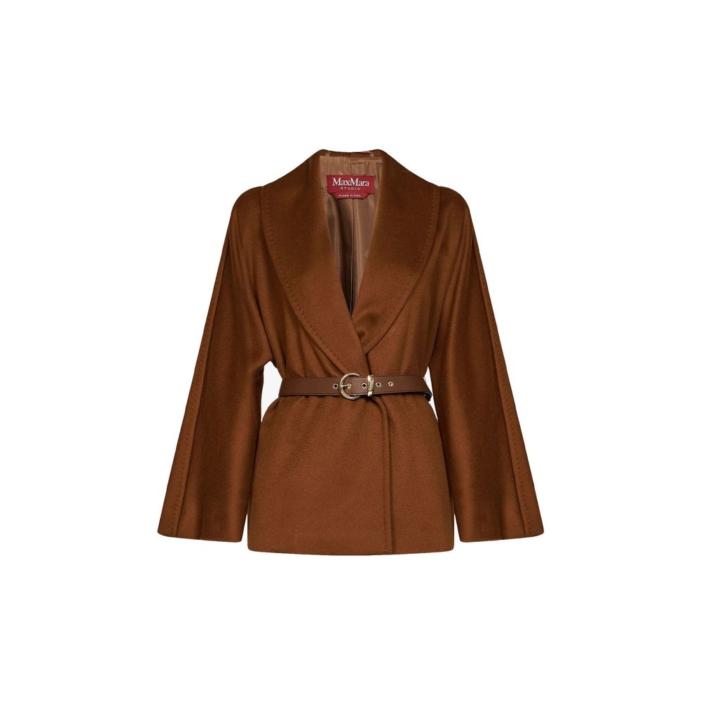 Max Mara Brown Virgin Wool Jacket