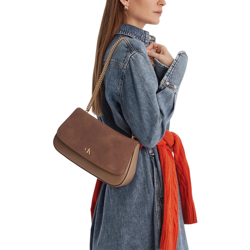 Calvin Klein Beige Polyethylene Handbag