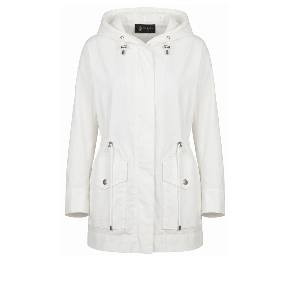 Mr&Mrs Italy White Cotton Women Jacket