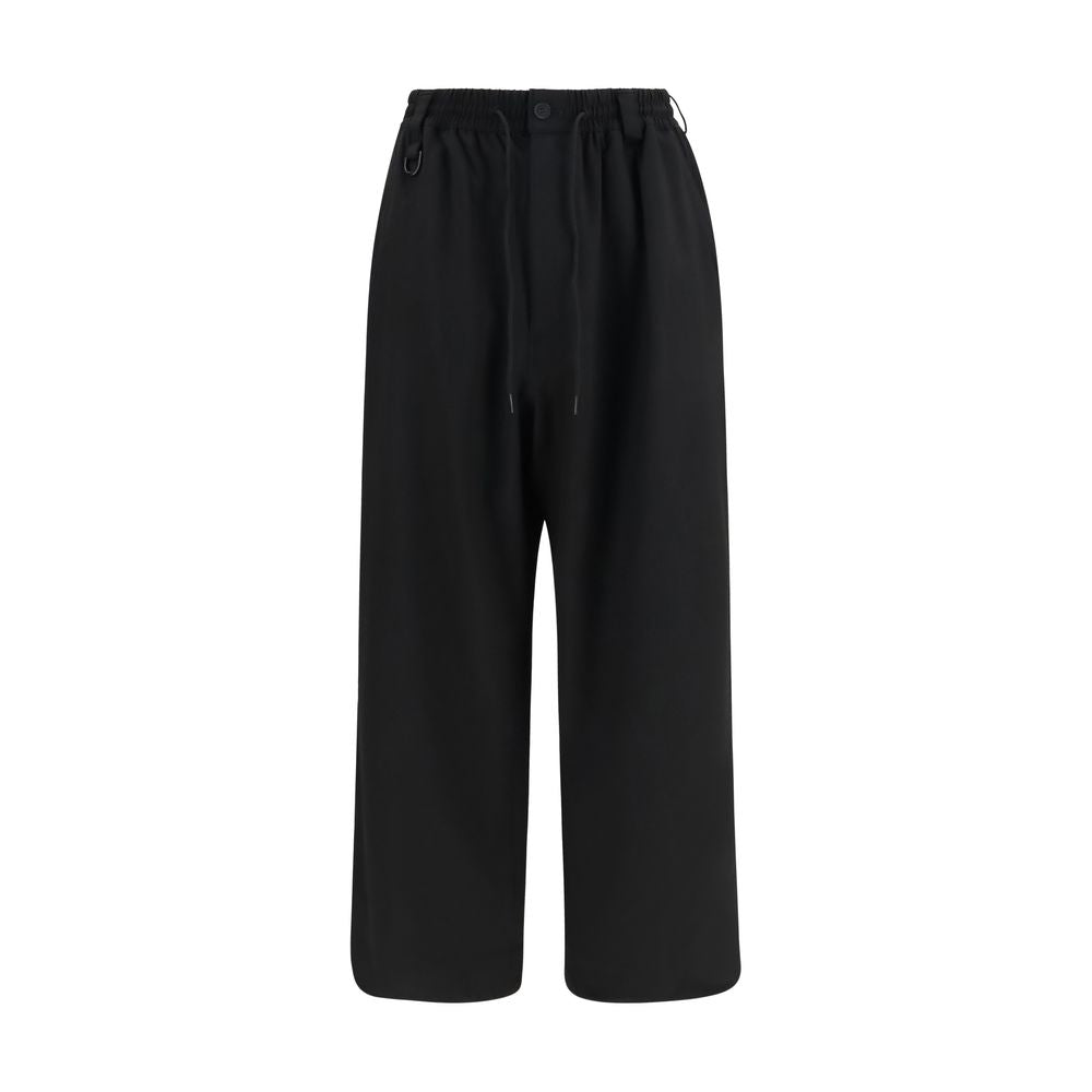 Y-3 Black Wool Oves Aries Casual Pants
