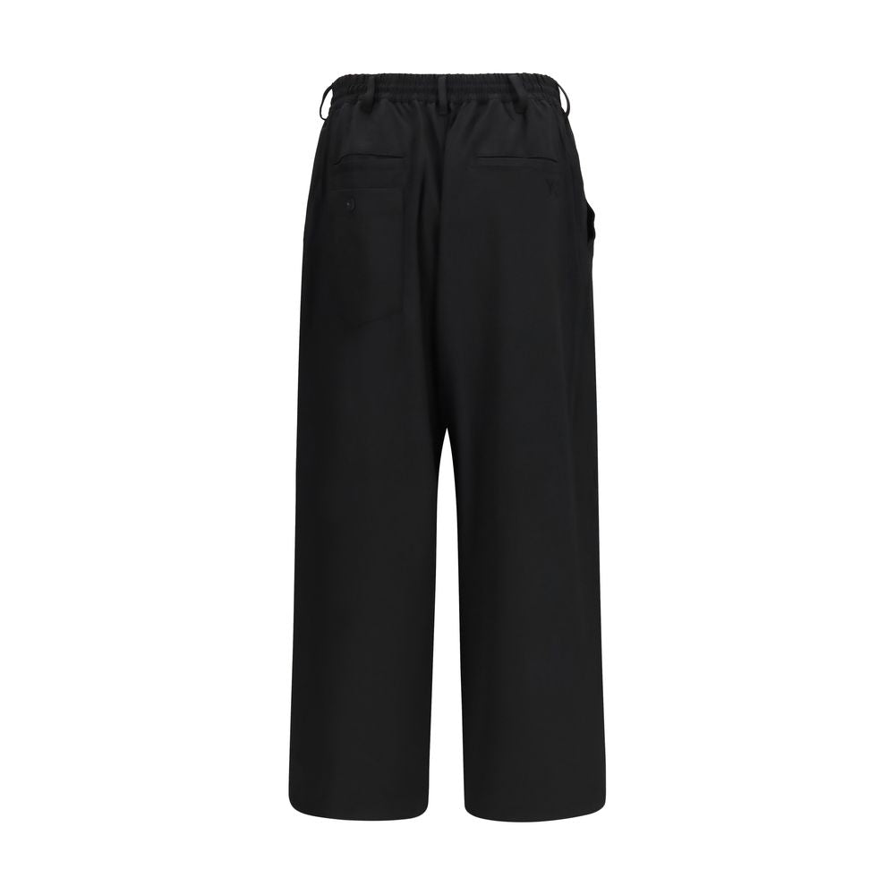 Y-3 Black Wool Oves Aries Casual Pants