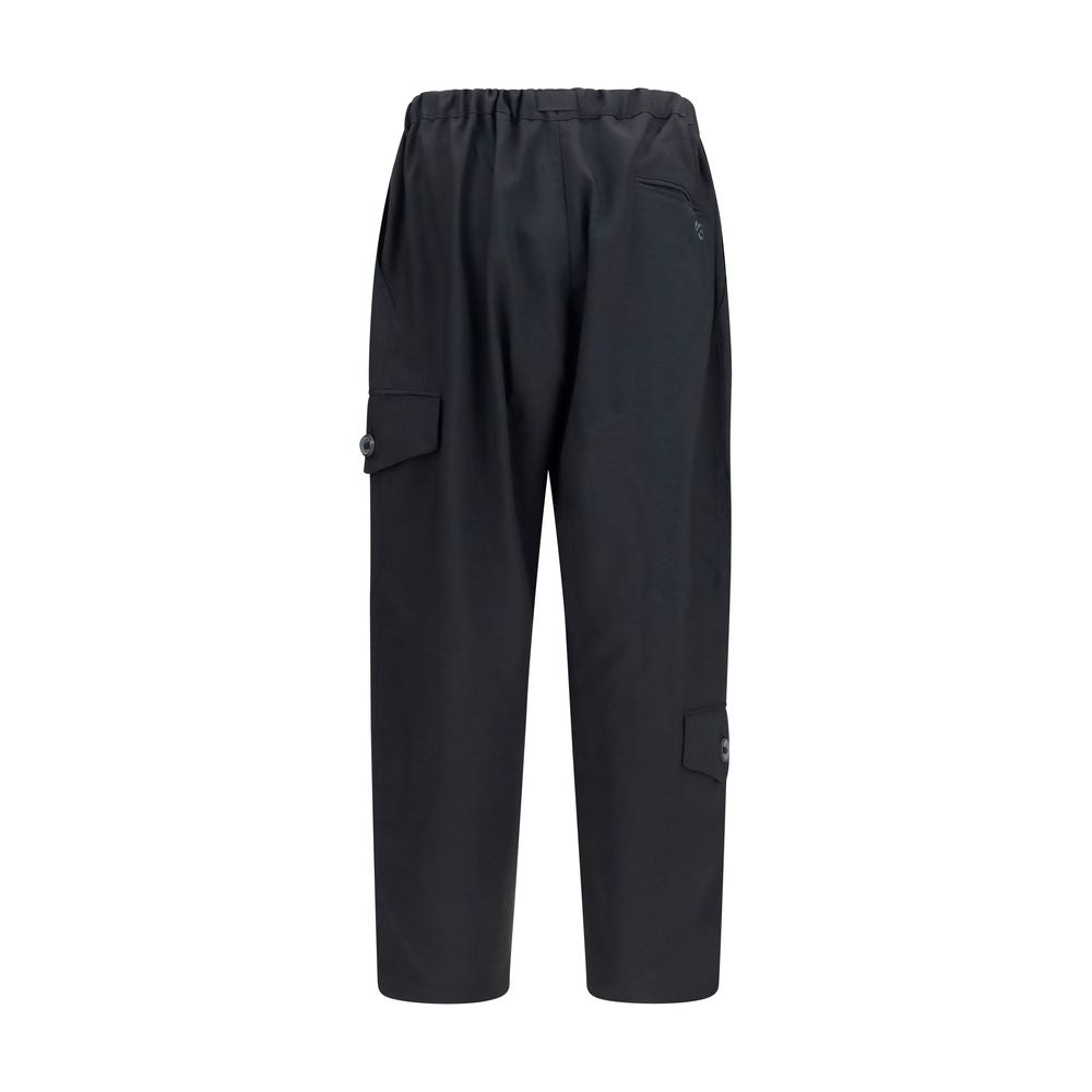 Y-3 Black Polyester Athletic Pants