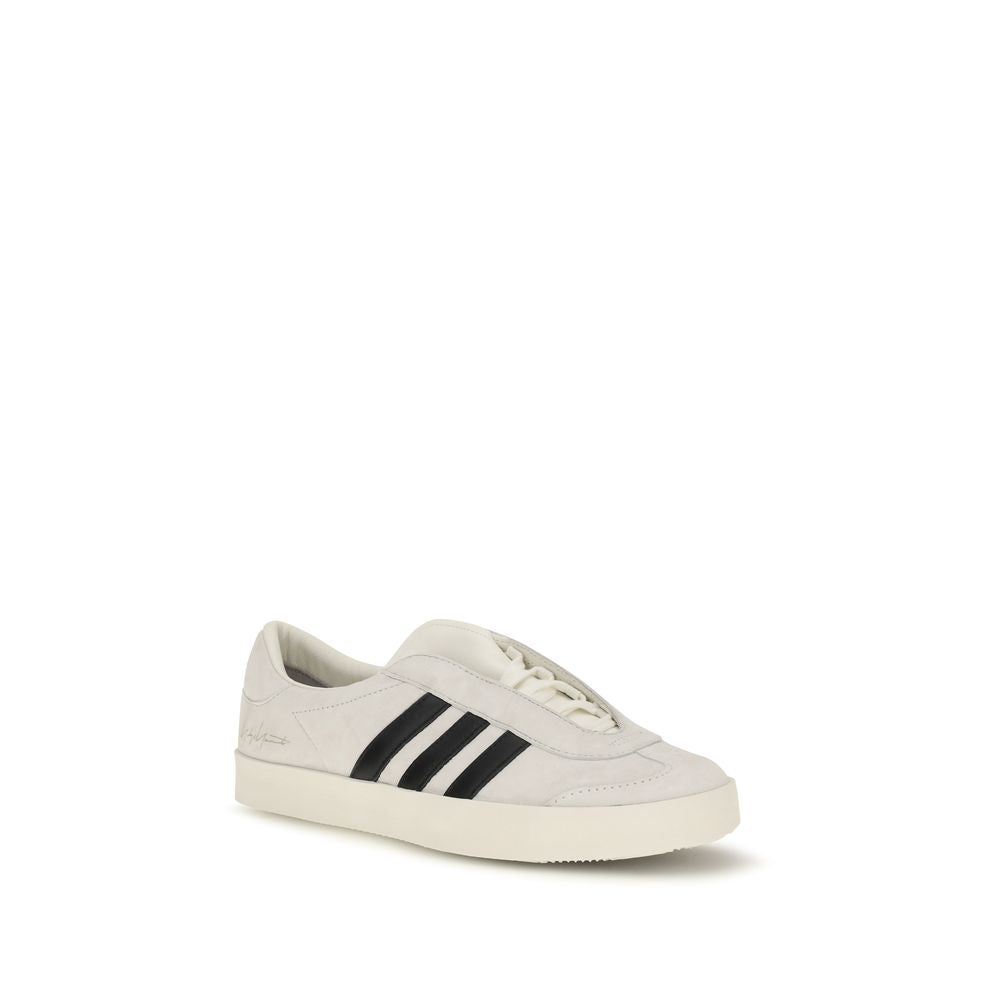 Y-3 White Calf Leather Bos Taurus Sneakers