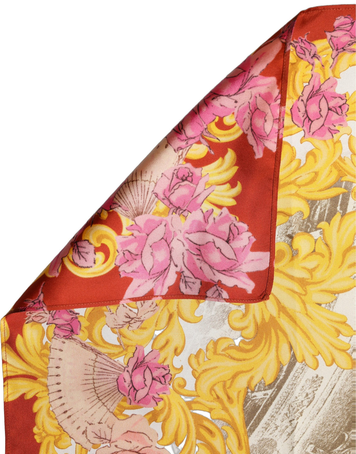 Dolce & Gabbana Multicolor Silk Printed Square Foulard Scarf