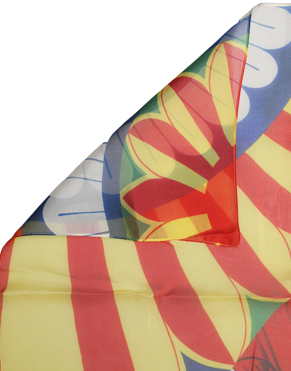 Dolce & Gabbana Multicolor Silk Carretto Foulard Scarf