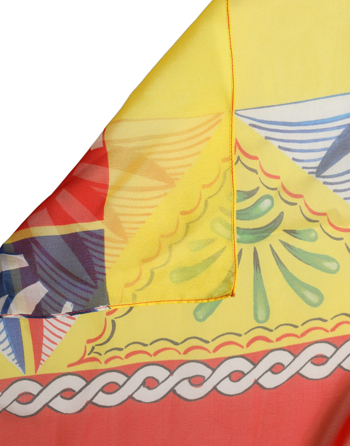 Dolce & Gabbana Multicolor Silk Printed Square Foulard Scarf