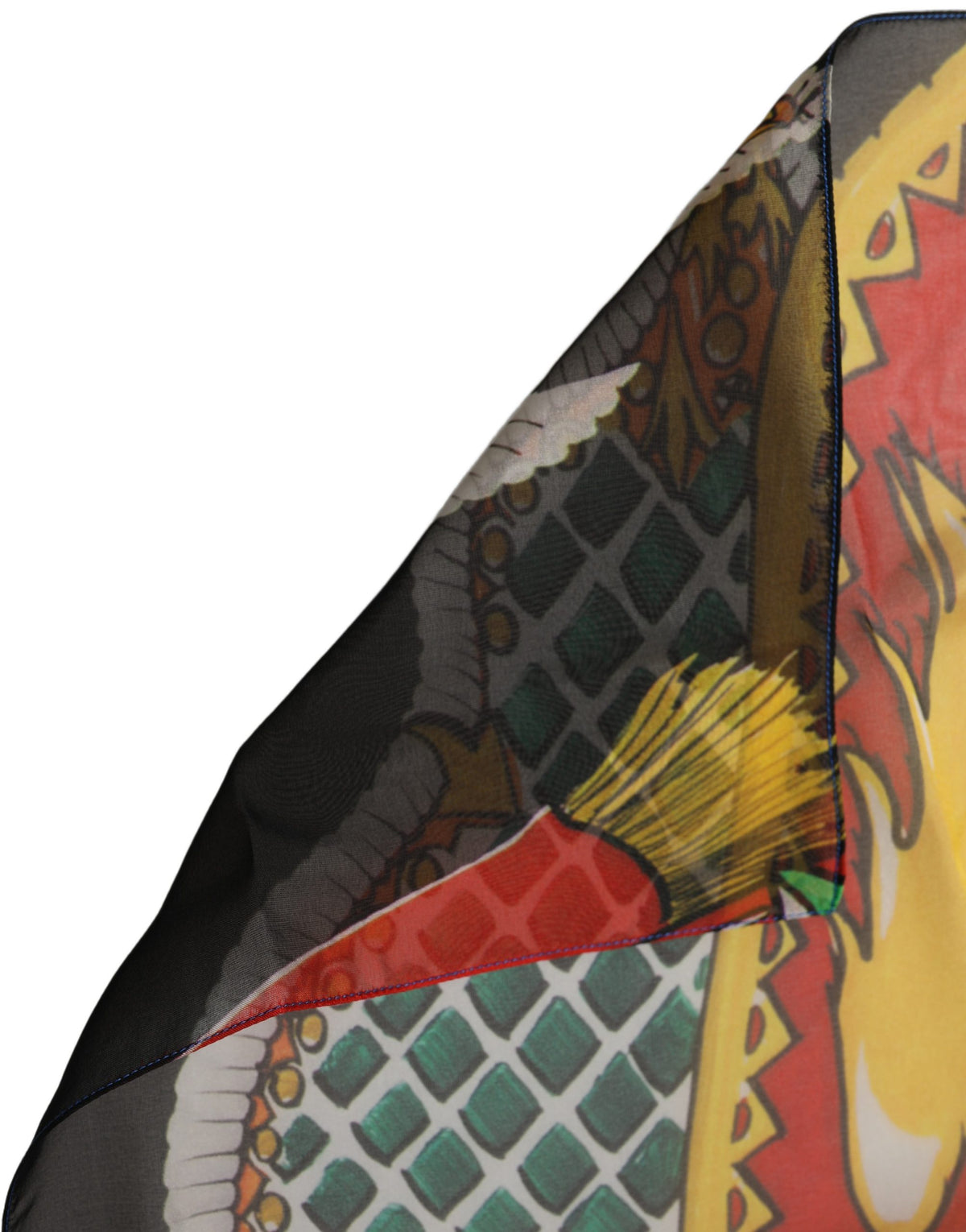 Dolce & Gabbana Multicolor Silk Printed Square Foulard Scarf