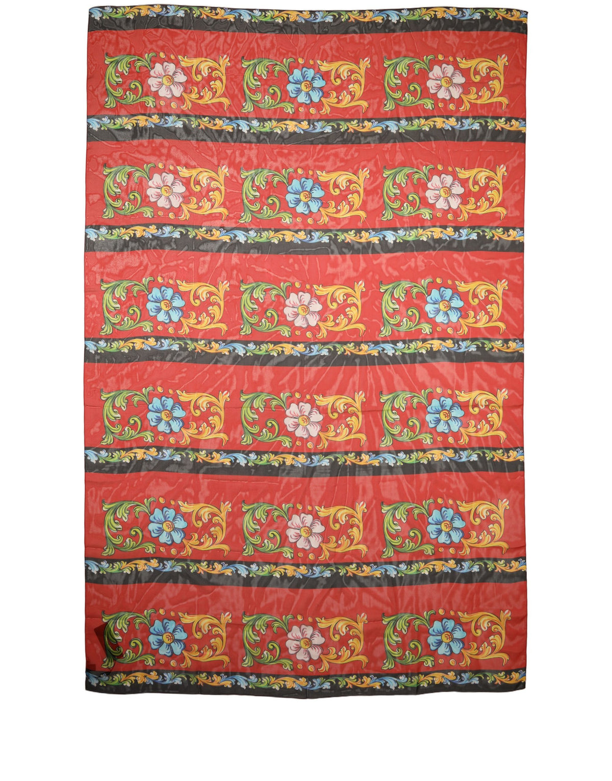 Dolce & Gabbana Multicolor Floral Silk Shawl Stole Scarf