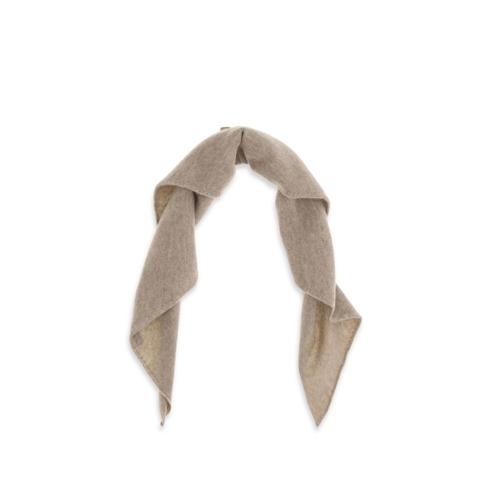 Brunello Cucinelli Beige Cashmere Foulard