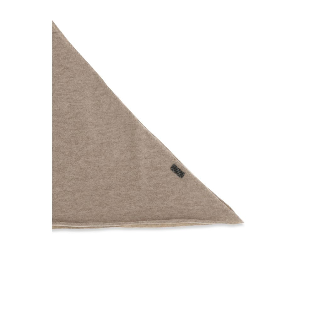 Brunello Cucinelli Beige Cashmere Foulard