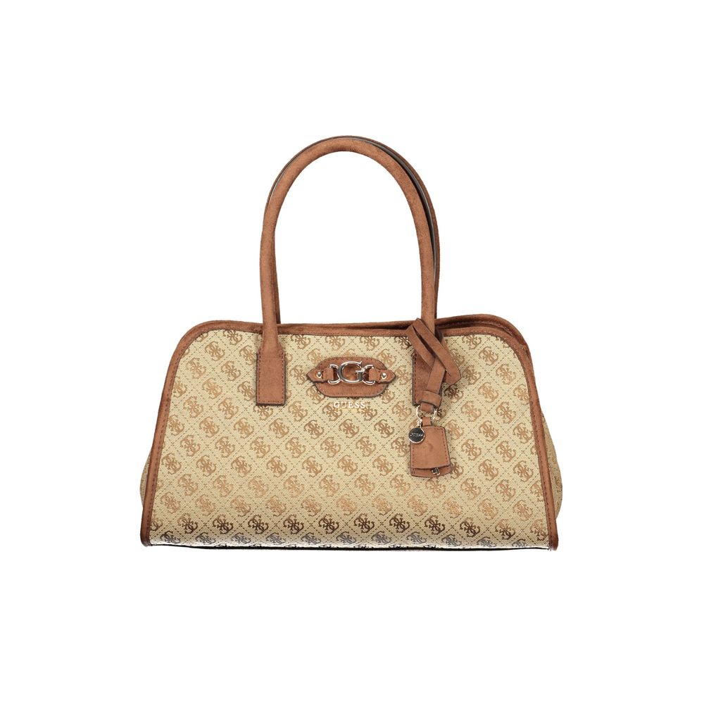 Guess Jeans Beige Polyester Handbag