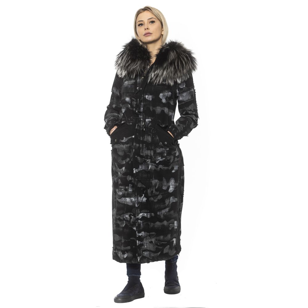 Mr&Mrs Italy Black Cotton Women Jacket