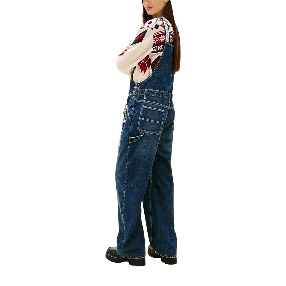 Tommy Hilfiger Jeans Blue Cotton Jumpsuit