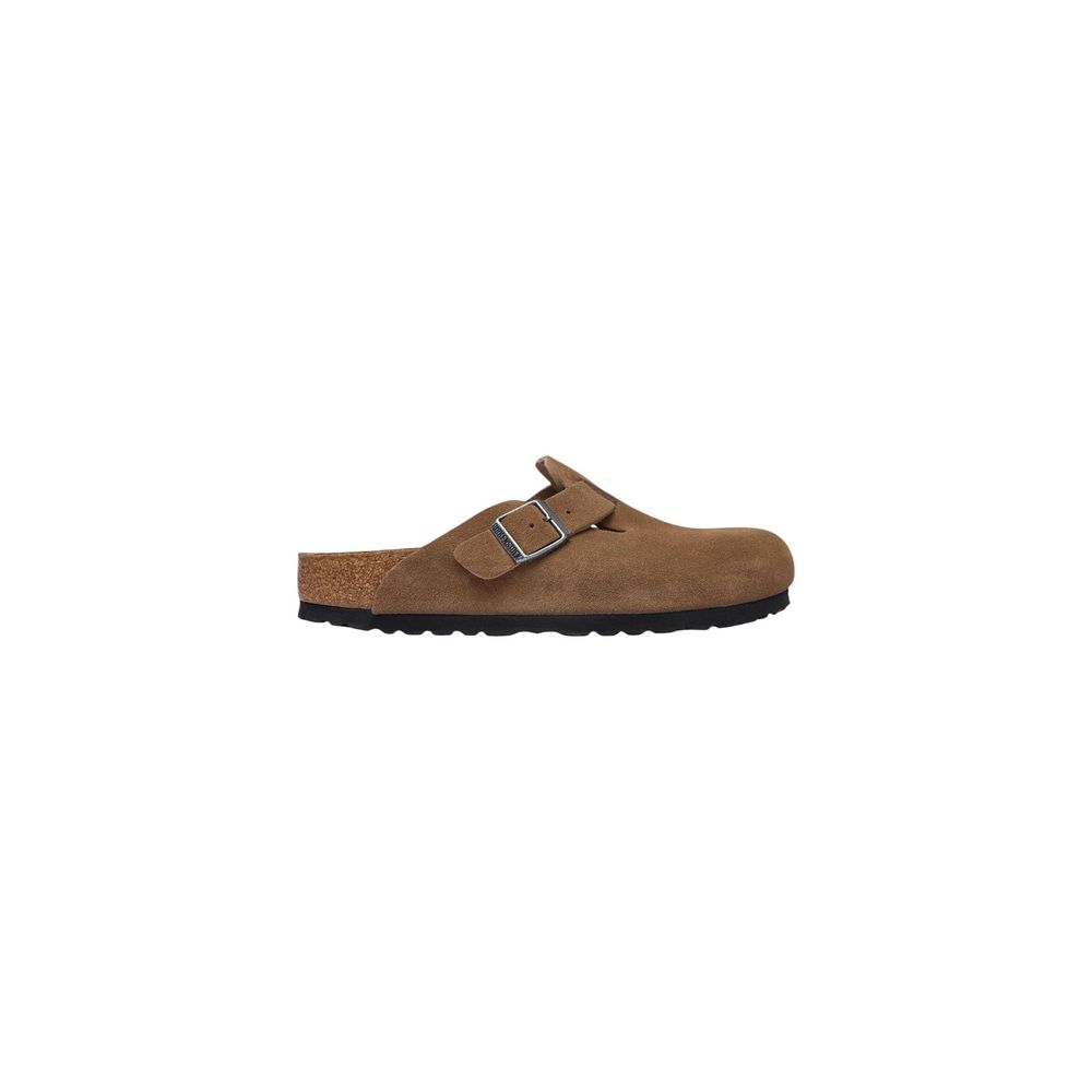 Birkenstock Brown Suede Leather Clogs