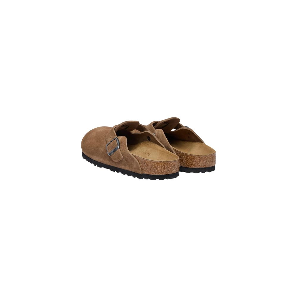 Birkenstock Brown Suede Leather Clogs