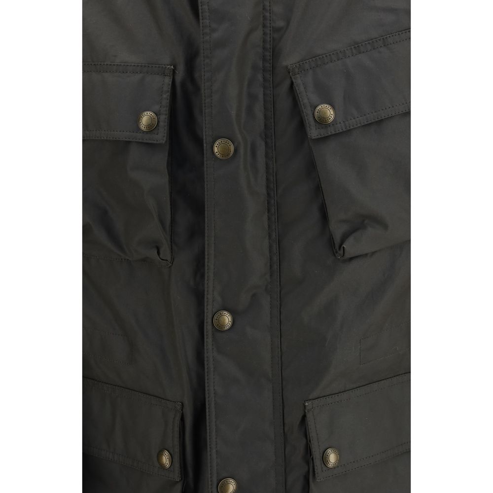 Belstaff Bicolor Cotton Full-Length Jacket