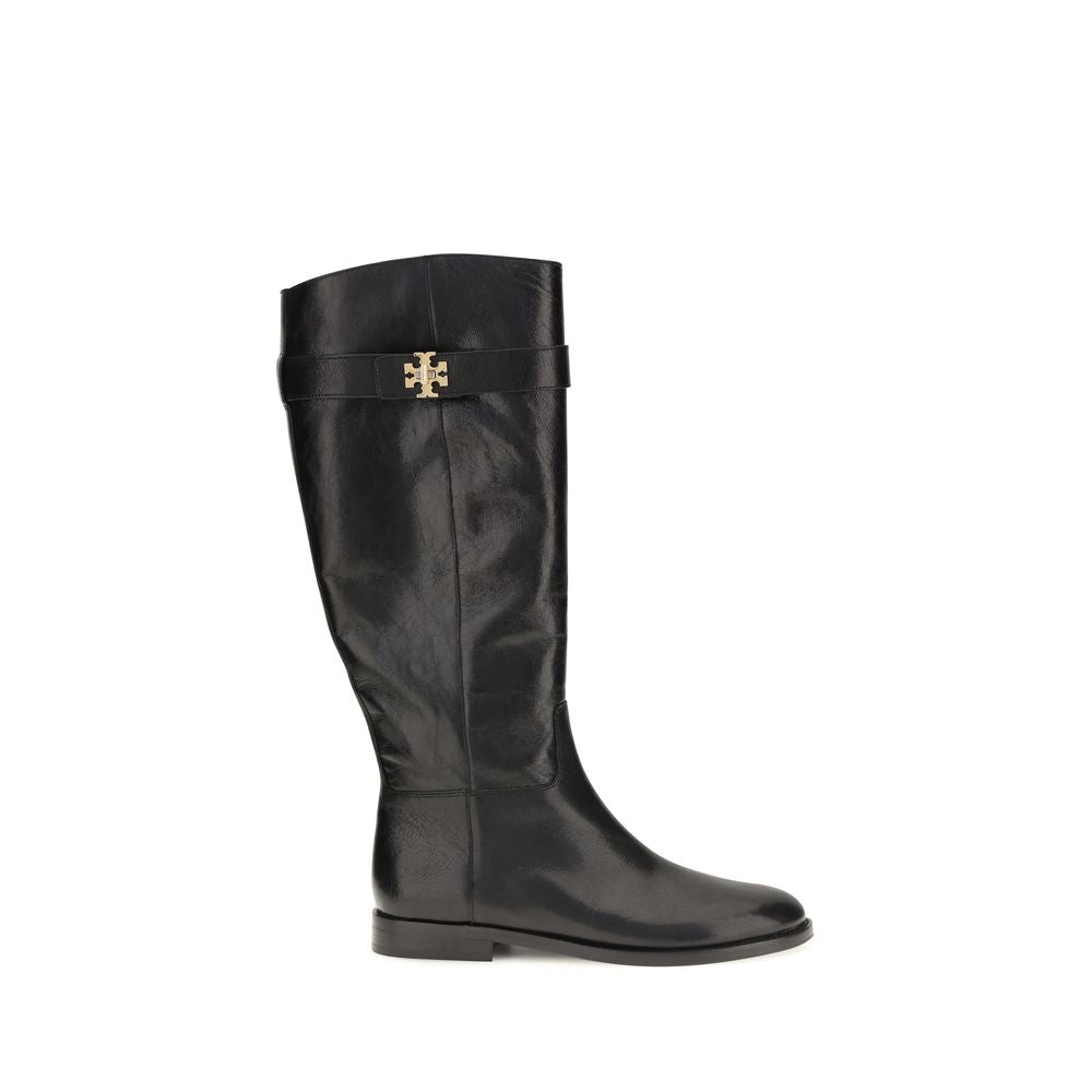 Tory Burch Black Calf Leather Bos Taurus Ankle Boots