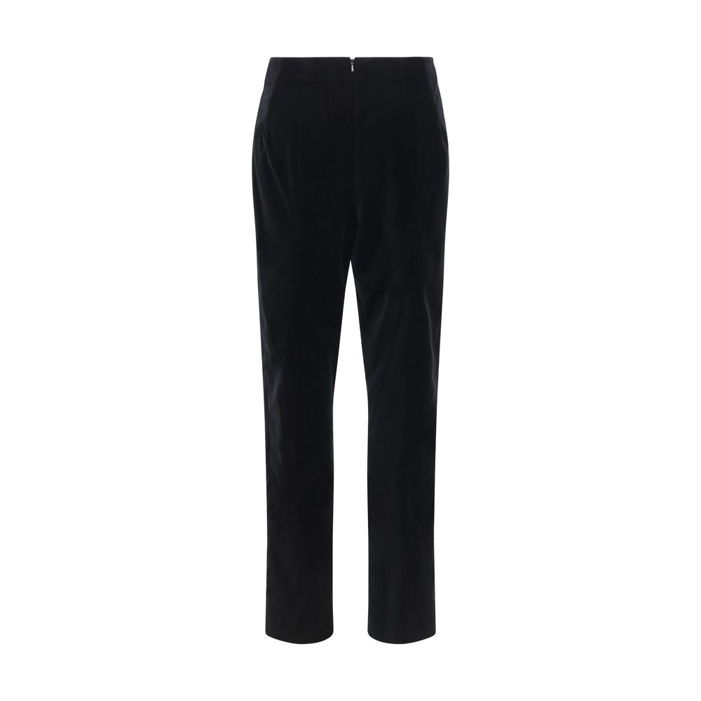Khaite Black Cotton Casual Pants