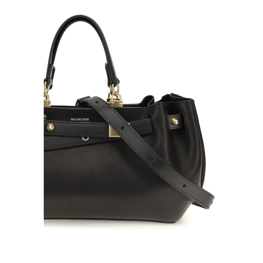 Balenciaga Black Calf Leather Bos Taurus Shoulder Bag