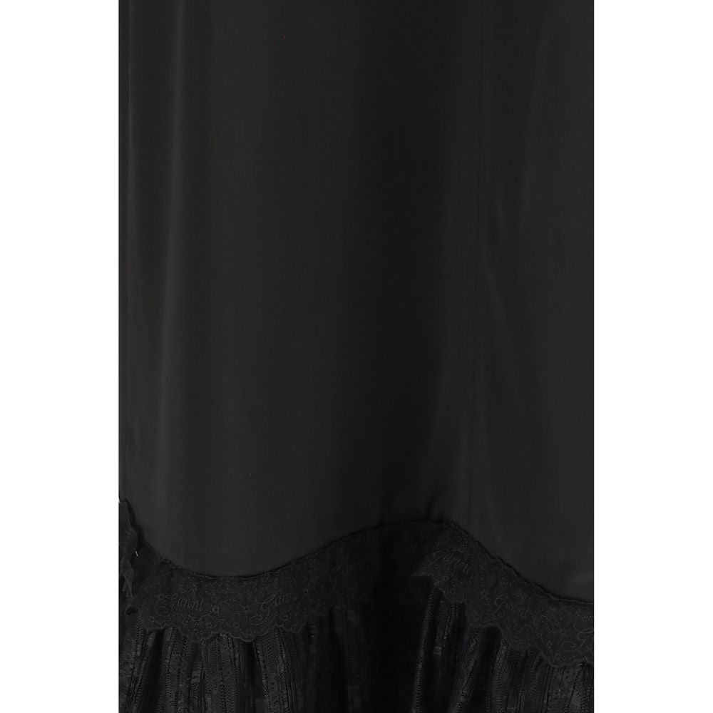 Ganni Black Acetate Casual Dress