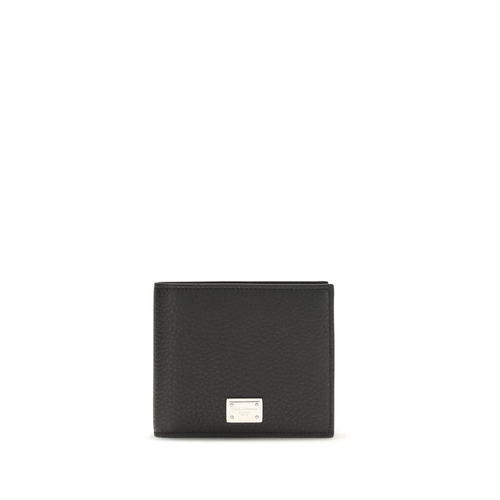 Dolce & Gabbana Black Calf Leather Bos Taurus Wallet