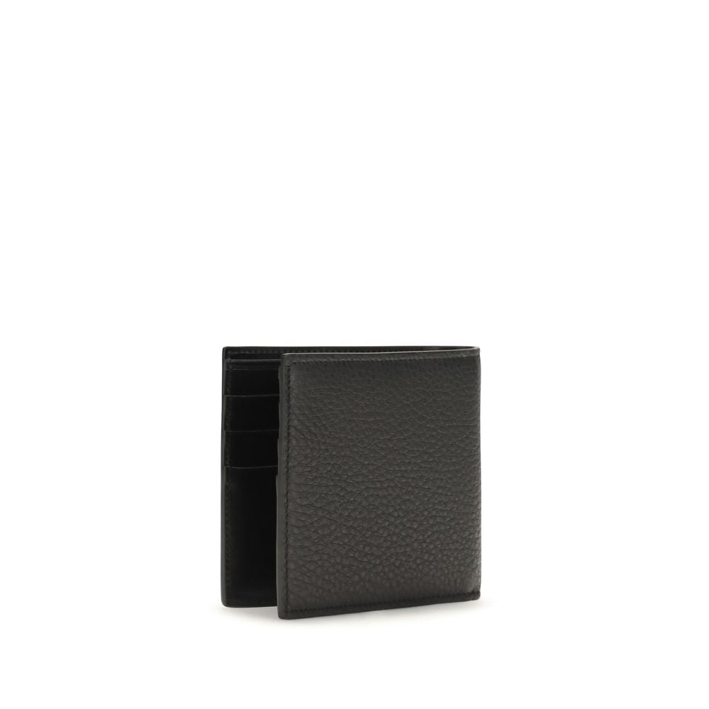 Dolce & Gabbana Black Calf Leather Bos Taurus Wallet