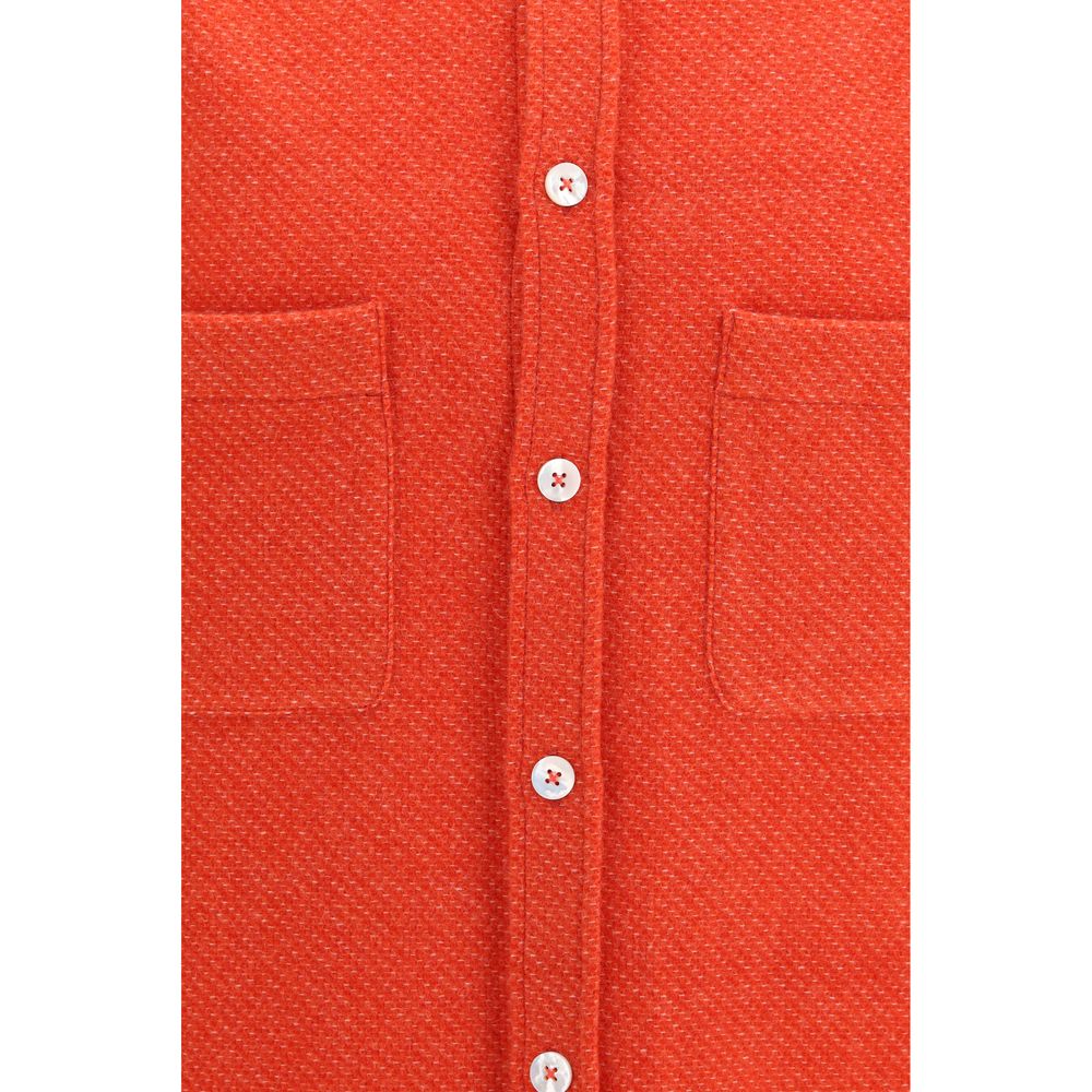 Umit Benan Red Cashmere Shirt