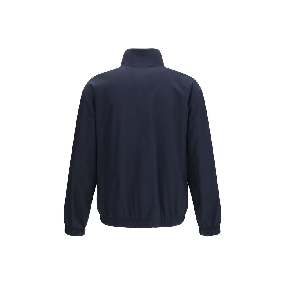 Umit Benan Blue Silk Full-Length Jacket