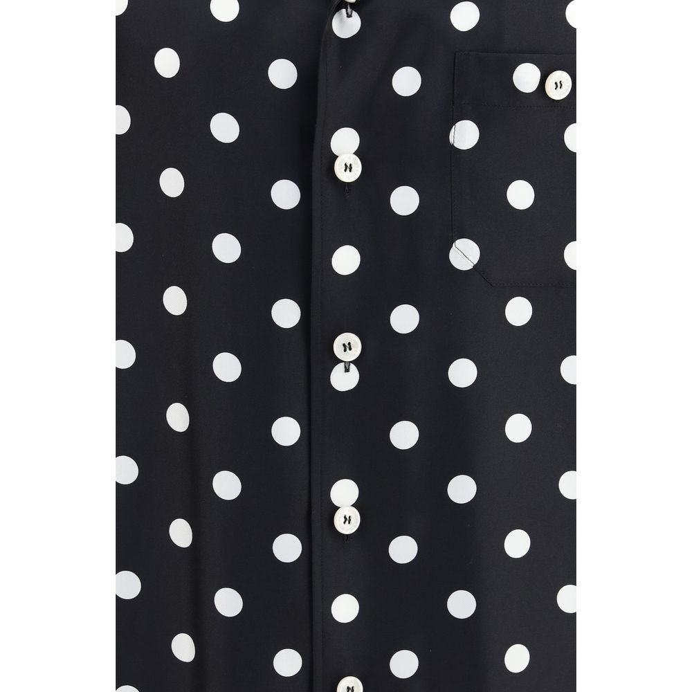 Dolce & Gabbana Black Silk Shortsleeve Shirt