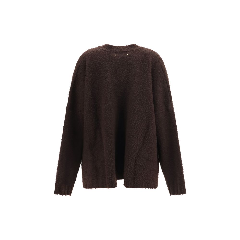 Golden Goose Brown Wool Oves Aries Cardigan