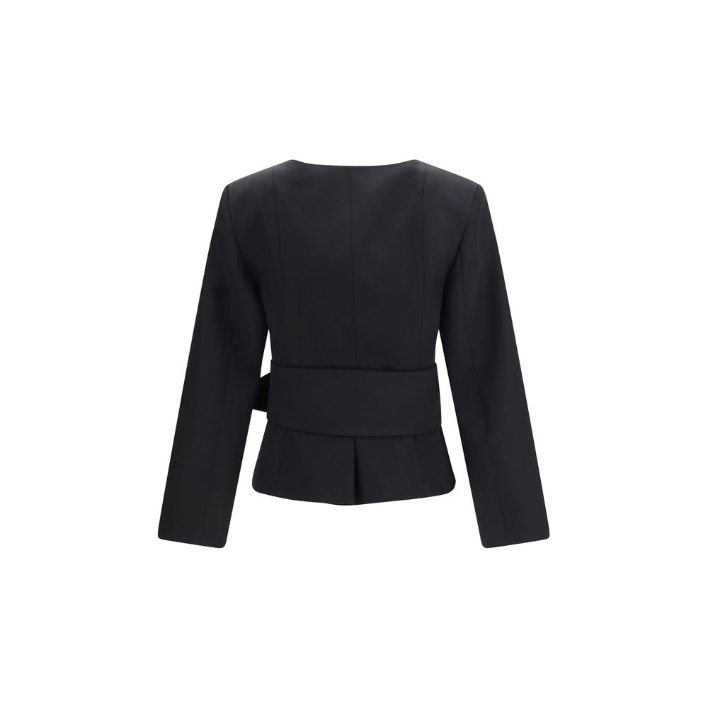 Jacquemus Black Wool Oves Aries Full-Length Jacket