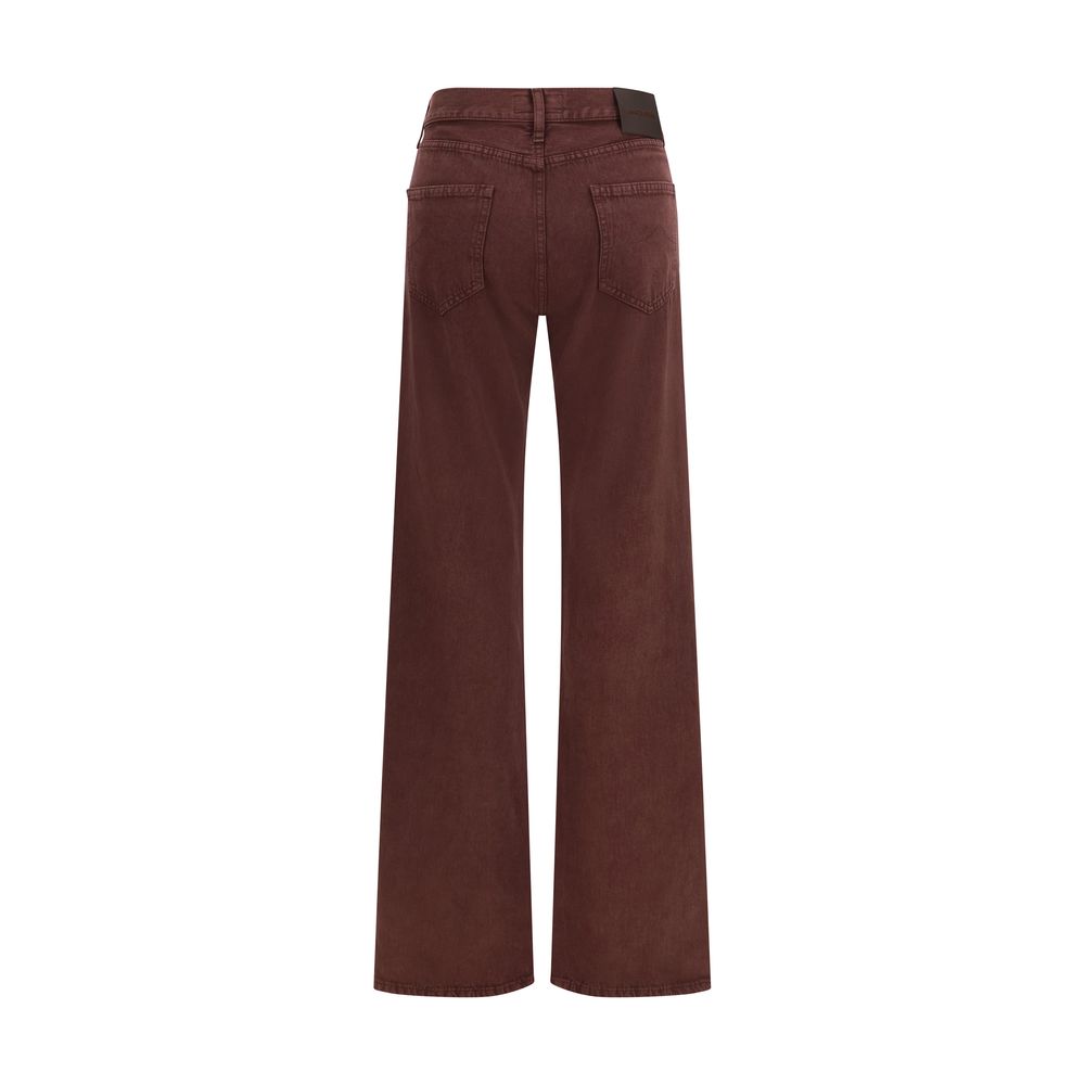 Jacob Cohen Bordeaux Cotton Straight-Leg Jeans