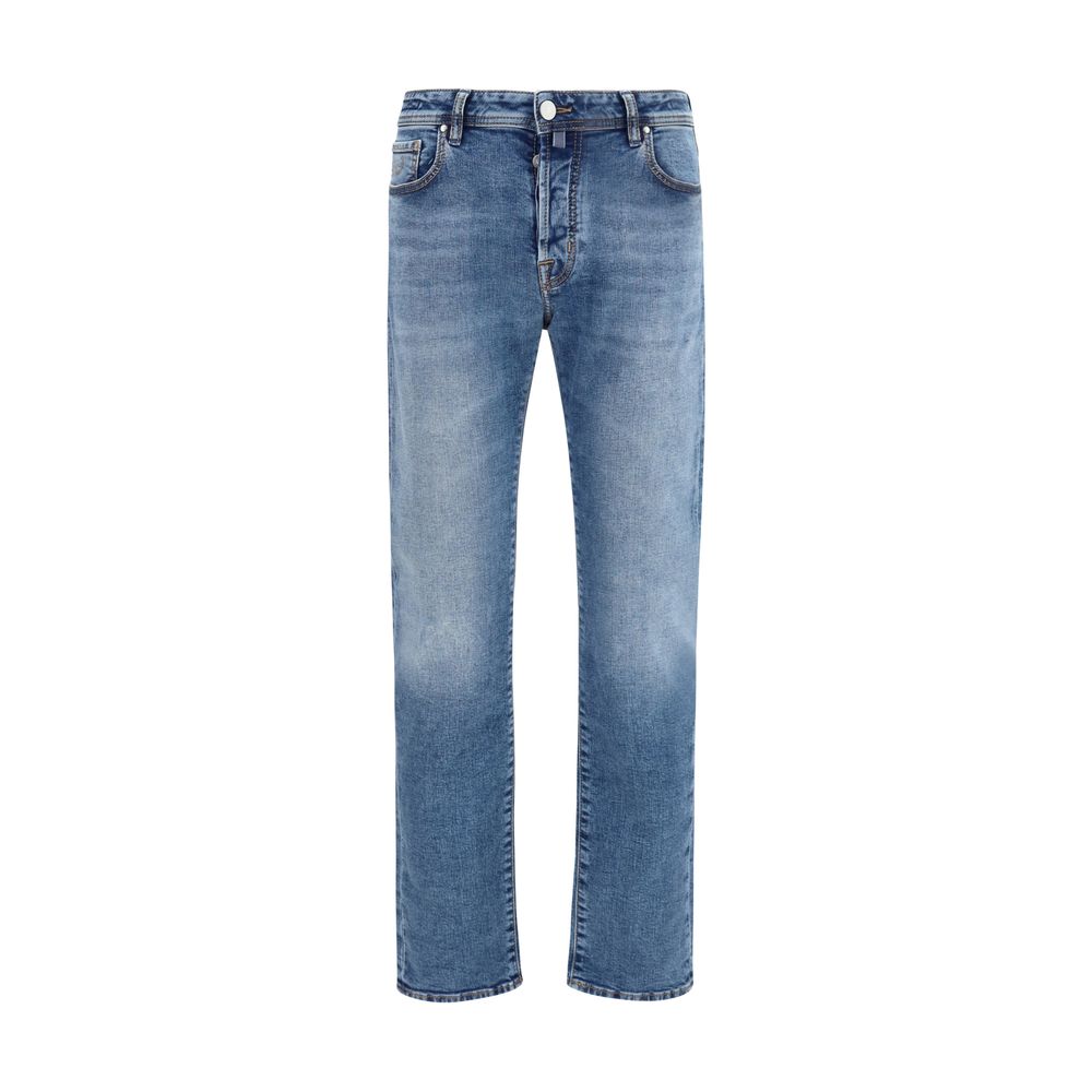 Jacob Cohen Blue Cotton Slim Fit Jeans