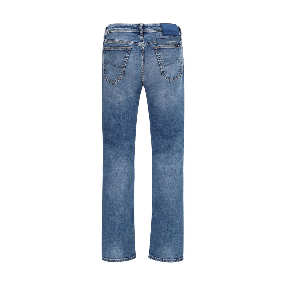 Jacob Cohen Blue Cotton Slim Fit Jeans