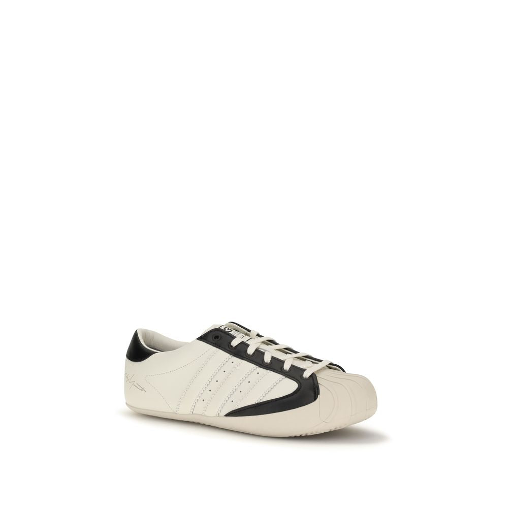 Y-3 White Calf Leather Bos Taurus Low Top Sneakers