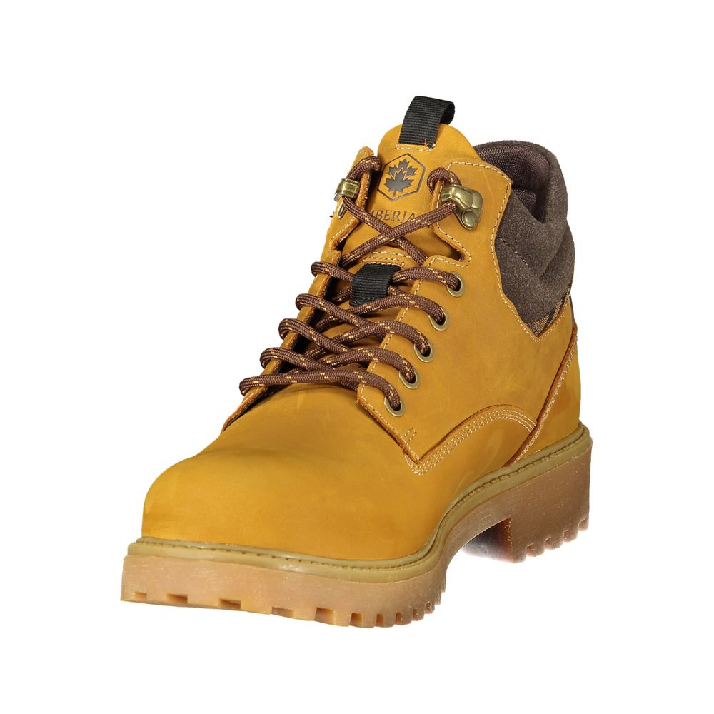 Lumberjack Yellow Leather Mens Sneaker