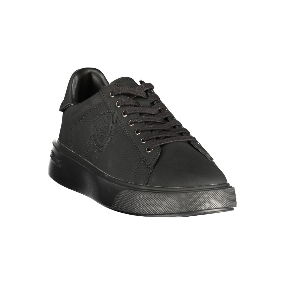 Blauer Black Polyester Athletic Sneakers