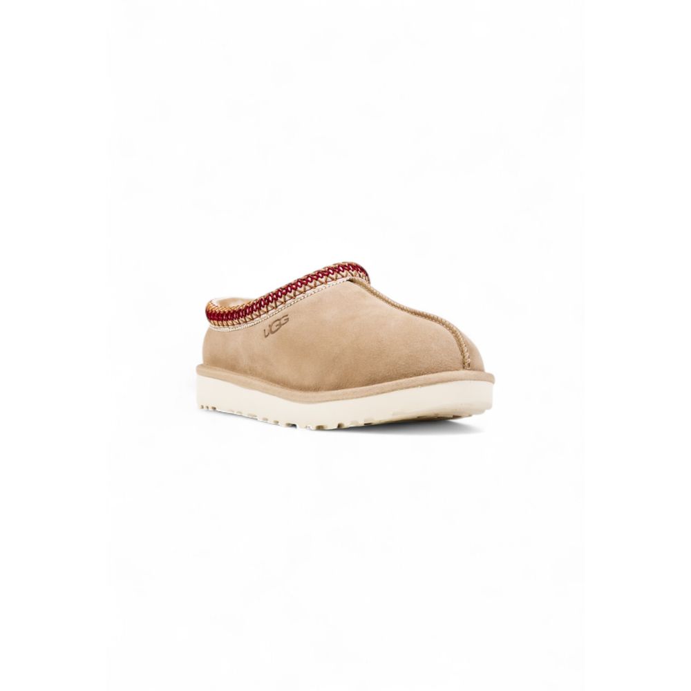 UGG Beige Leather Ankle Boots