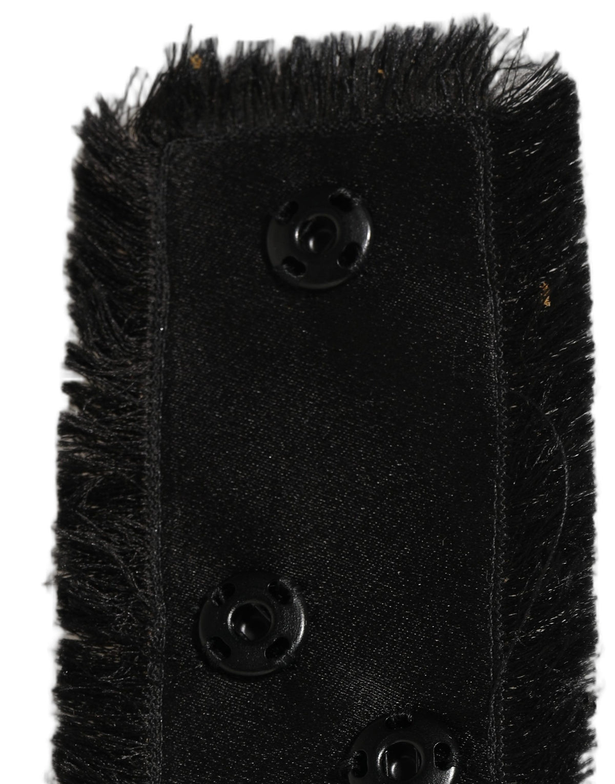 Dolce & Gabbana Black Velvet Wrap Around Tie Cintura Belt