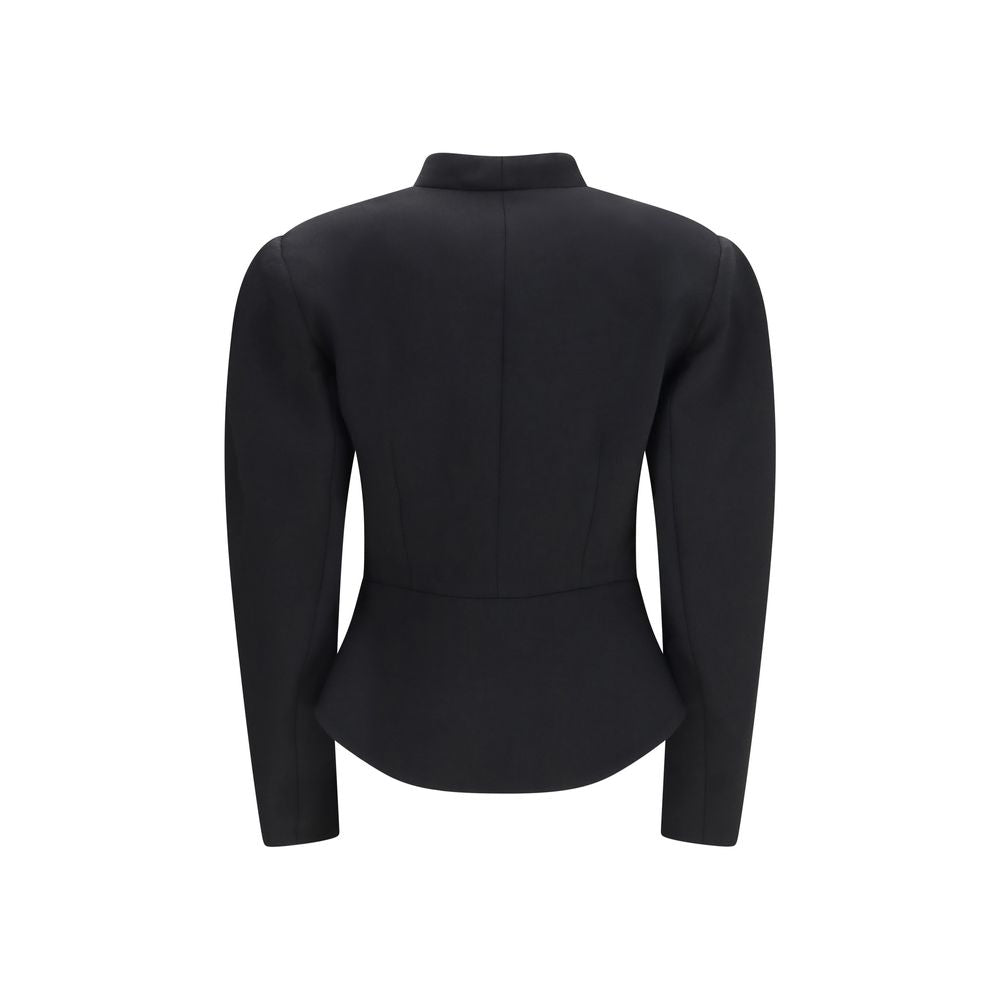 Nissa Black Polyester Jacket