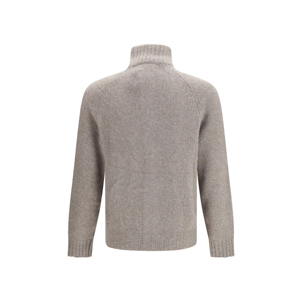 Brunello Cucinelli Gray Wool Oves Aries Cardigan