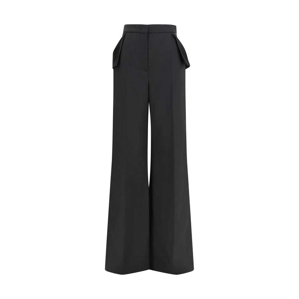 Nissa Black Recycled Polyester Pants