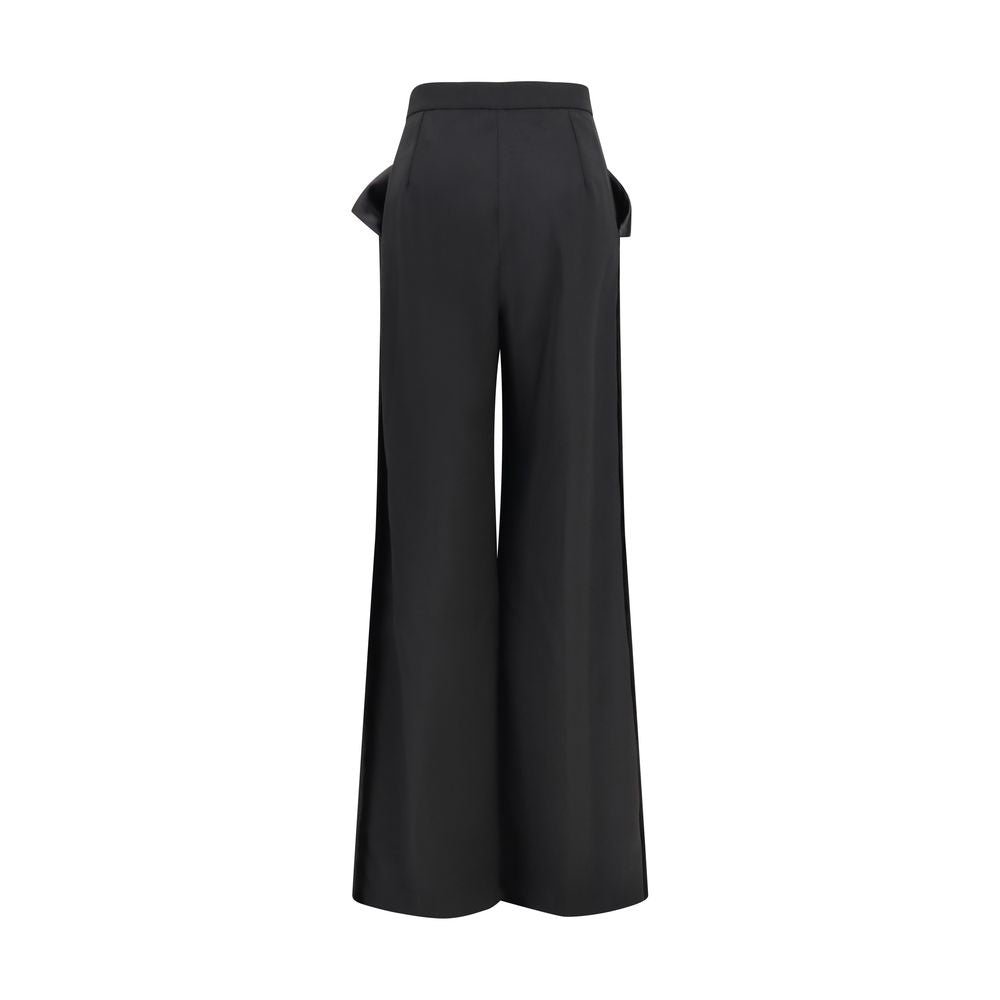 Nissa Black Recycled Polyester Pants