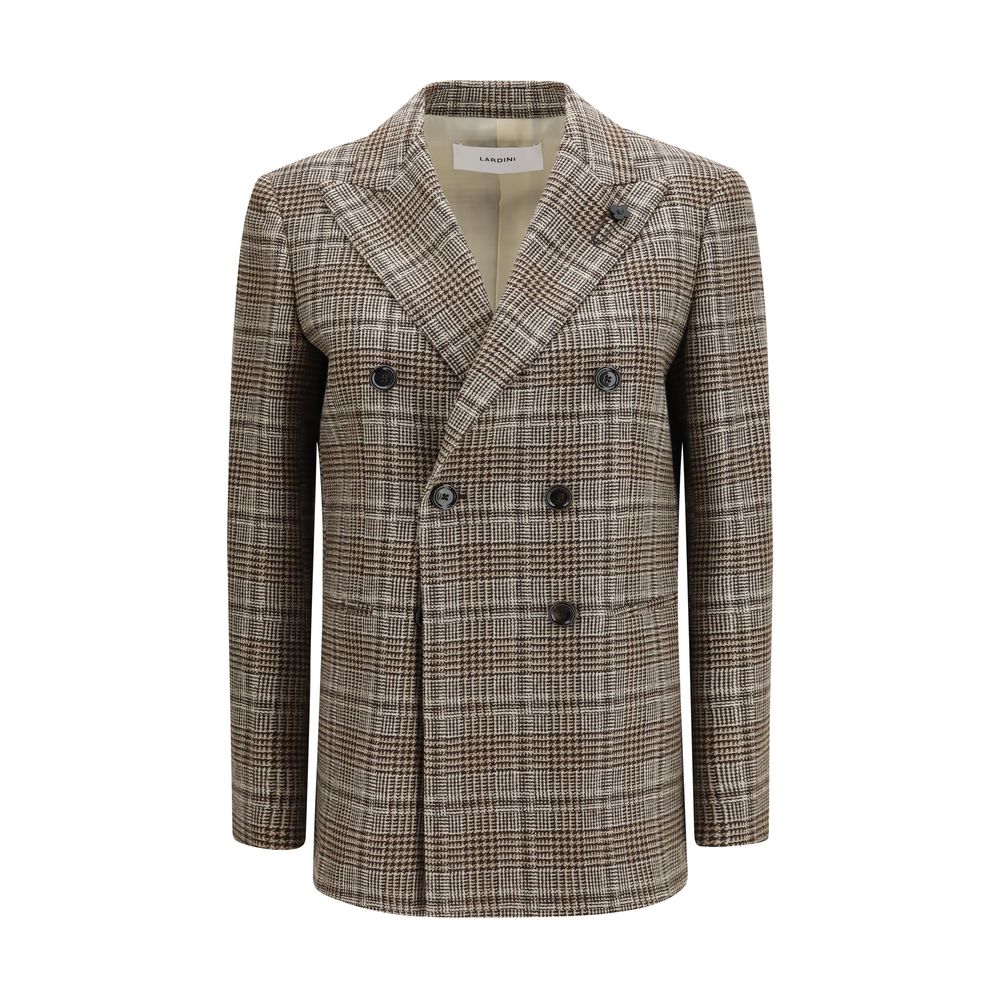 Lardini Brown Wool Oves Aries Blazer