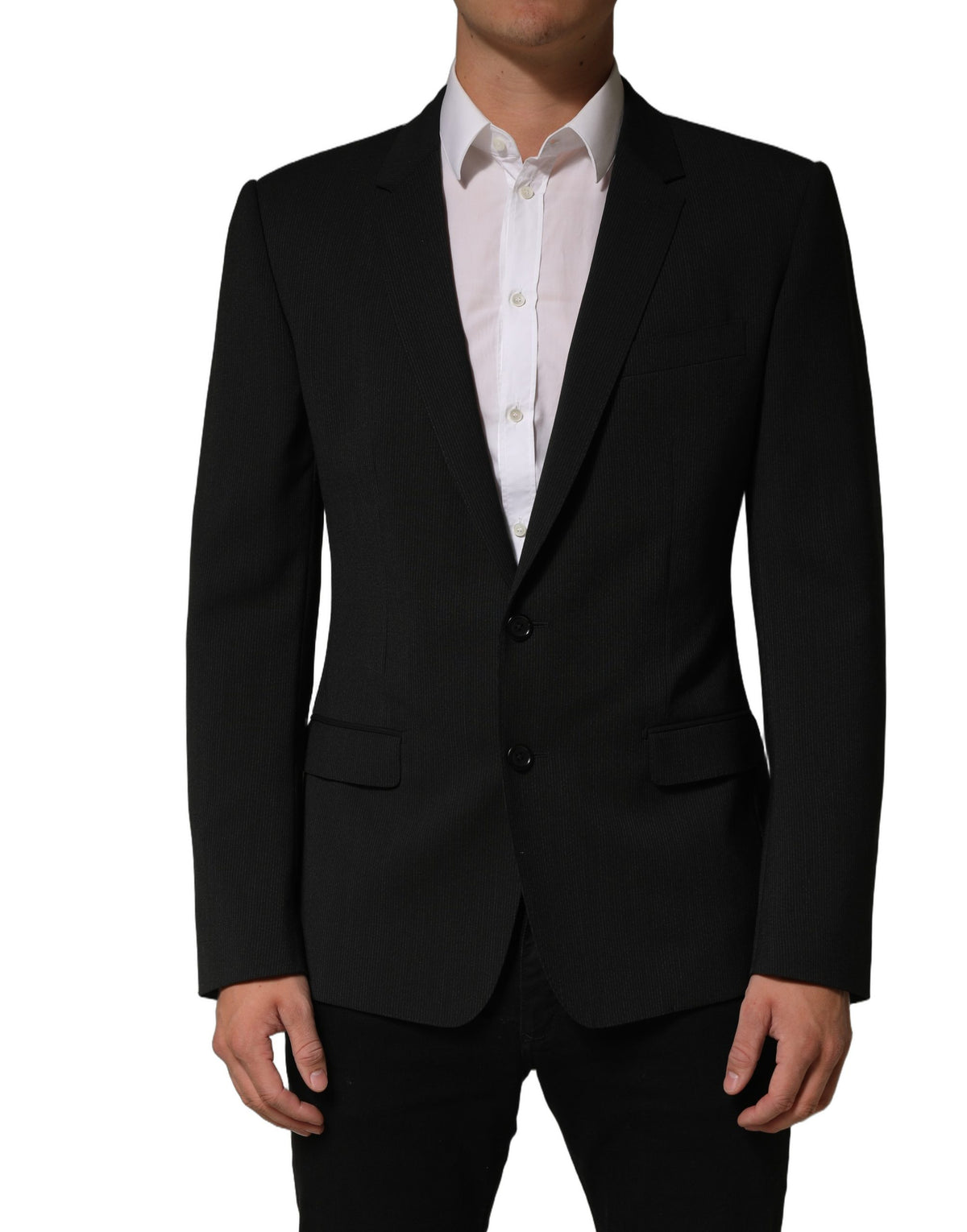 Dolce & Gabbana Dark Gray MARTINI Men Single Breasted Jacket