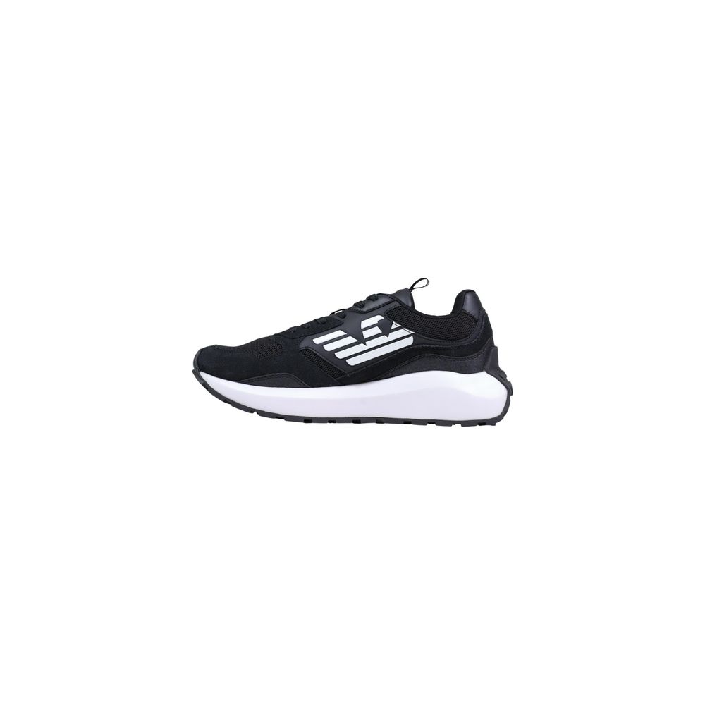 EA7 Emporio Armani Black And White Polyethylene Athletic Sneakers